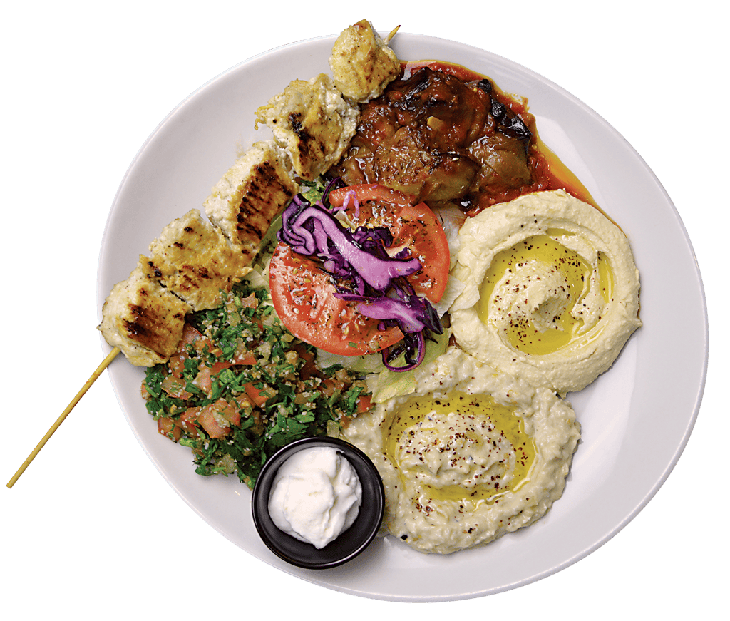 mezze assiette restaurant Libanais à Bordeaux & shawarmas